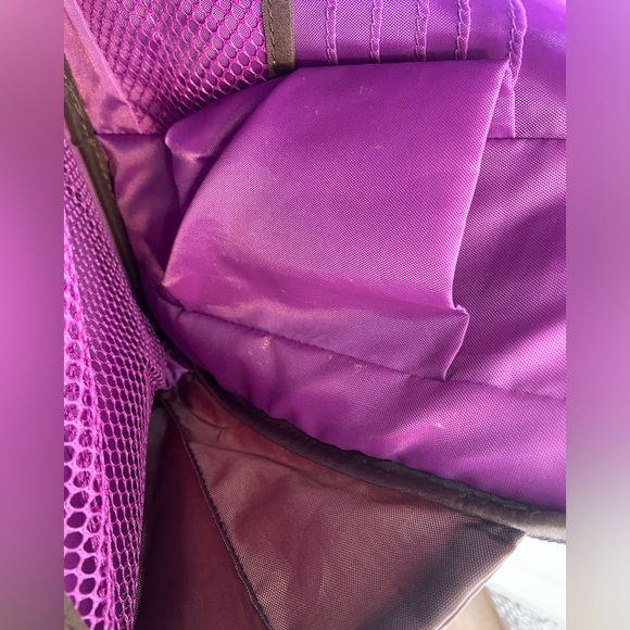 Travelon Cross Body Anti Theft Travel Bag Brown Pink Lining Polyester Nylon - Picture 12 of 16